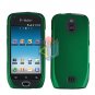 For Samsung Exhibit 4G Cover Hard Case Rubberized Green +Screen Protector