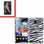 For Samsung Galaxy S II i9100 Cover Hard Case Zebra +Screen Protector