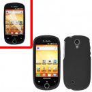 For Samsung Gravity Smart / Galaxy Q SGH-T589 Cover Hard Case Black +Screen Protector
