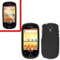 For Samsung Gravity Smart / Galaxy Q SGH-T589 Cover Hard Case Black +Screen Protector