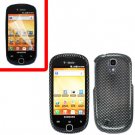 For Samsung Gravity Smart / Galaxy Q SGH-T589 Cover Hard Case Carbon Fiber +Screen Protector