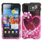 For Samsung Galaxy S II i9100 Car Charger +Hard Case Love