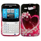 For HTC Status / ChaCha Cover Hard Case Love