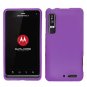 For Motorola Droid 3 XT862 Car Charger +Hard Case Purple