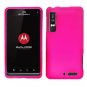 For Motorola XT860 4G / Droid 3 Car Charger +Hard Case H-Pink
