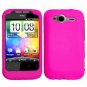 For HTC Wildfire S Cover Hard Case H-Pink + Screen Protector 2-in-1