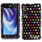 For Motorola Droid 3 XT862 Cover Hard Case R-Dot +Screen 2-in-1
