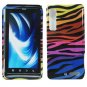 For Motorola Droid 3 XT862 Cover Hard Case C-Zebra +Screen 2-in-1