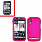 For Motorola Photon 4G/ Electrify MB855 Cover Hard Case H-Pink +Screen 2-in-1