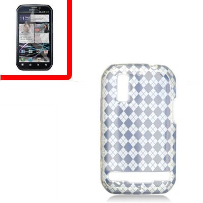 For Motorola Photon 4G/ Electrify MB855 Cover TPU Case D-Clear +Screen 2-in-1