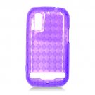 For Motorola Photon 4G/ Electrify MB855 Cover TPU Case D-Clear Purple