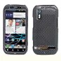For Motorola Photon 4G MB855 Cover Hard Case Carbon Fiber +Screen 2-in-1