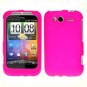 For T-Mobile HTC Wildfire S Cover Hard Case H-Pink + Screen Protector 2-in-1