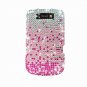 For BlackBerry Torch 9810 4G Cover Hard Case Crystal Bling Pink Splash