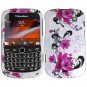 For BlackBerry Bold 9930 9900 4G Cover Hard Case W-Flower +Screen