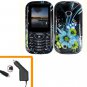 For LG Comos 2 VN251 Car Charger +Cover Hard Case M-Flower 2-in-1