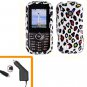 For LG Comos 2 VN251 Car Charger +Cover Hard Case R-Leopard 2-in-1