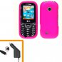 For LG Comos 2 VN251 Car Charger +Cover Hard Case H-Pink 2-in-1