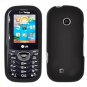 For LG Comos 2 VN251 Car Charger +Cover Hard Case Black 2-in-1