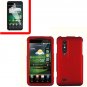 For LG Thrill 4G / Optimus 3D Cover Hard Case Red +Screen 2-in-1