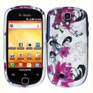 For Samsung Gravity Smart / Galaxy Q SGH-T589 Cover Hard Case W-Flower