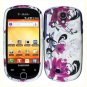 For Samsung Gravity Smart / Galaxy Q SGH-T589 Cover Hard Case W-Flower