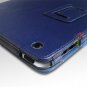 For Apple ipad 2 Cover Leather Case w/ Kick Stand D-Blue