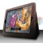 For Apple ipad 2 Cover Leather Case w/ Kick Stand D-Brown