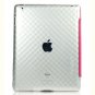 For Apple ipad 2 Cover TPU Case w/ Fold Stand Magenta Stripe