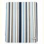 For Apple ipad 2 Cover TPU Case w/ Fold Stand Blue Stripe