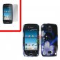 For Samsung Exhibit 4G T759 Cover Hard Case B-Flower +Screen Protector