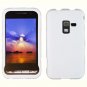 For Samsung Conqure 4G D600 Cover Hard Case Rubberized White