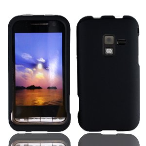For Samsung Conqure 4G D600 Cover Hard Case Rubberized Black