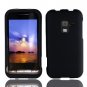 For Samsung Conqure 4G D600 Cover Hard Case Rubberized Black
