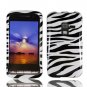 For Samsung Conqure 4G D600 Cover Hard Case Zebra