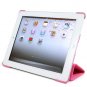 For Apple ipad 2 Cover Leather Case w/ Sleep Mode +Stand #Pink Tri-Pad Coutour