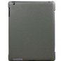 For Apple ipad 2 Cover Leather Case w/ Sleep Mode +Stand #Grey Tri-Pad Coutour