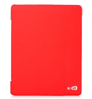 For Apple ipad 2 Cover Case w/ Smart Mode / Fold Stand #Red Tri-Pad Shell