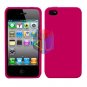 For Apple iphone 4S 4 Cover Hard Case Rubberized Rose Pink