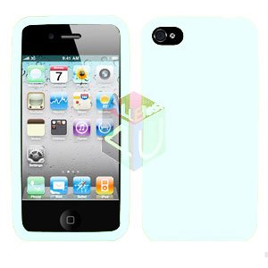 For Apple iphone 4S 4 Cover Hard Case Rubberized White