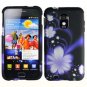 For Samsung Galaxy S II Epic 4G Touch D710 Cover Hard Case B-Flower +Screen 2 in1