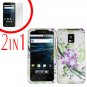 For LG T-Mobile G2x Cover Hard Case G-Flower +Screen 2-in-1