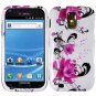 For T-Mobile Samsung Galaxy S II T989 Cover Hard Case W-Flower