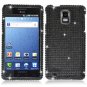 For Samsung Galaxy S infuse i997 Cover Hard Case Crystal Bling Black