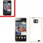 For AT&T Samsung Galaxy S II SGH-i777 Cover Hard Case White +Screen 2 in1