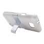 For AT&T Samsung Galaxy S II SGH-i777 Cover Hard Phone Case Chrome/ White w Stand