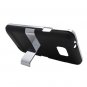 For AT&T Samsung Galaxy S II GT-9100 Cover Hard Phone Case Chrome/ Black w Stand