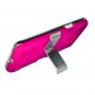 For AT&T Samsung Galaxy S II GT-9100 Cover Hard Phone Case Chrome/ Pink w Stand