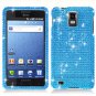 For Samsung Galaxy S infuse i997 Cover Hard Phone Case Crystal Bling Blue