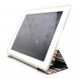 For Apple ipad 2 Cover TPU Case w/ Fold Stand Red Stripe